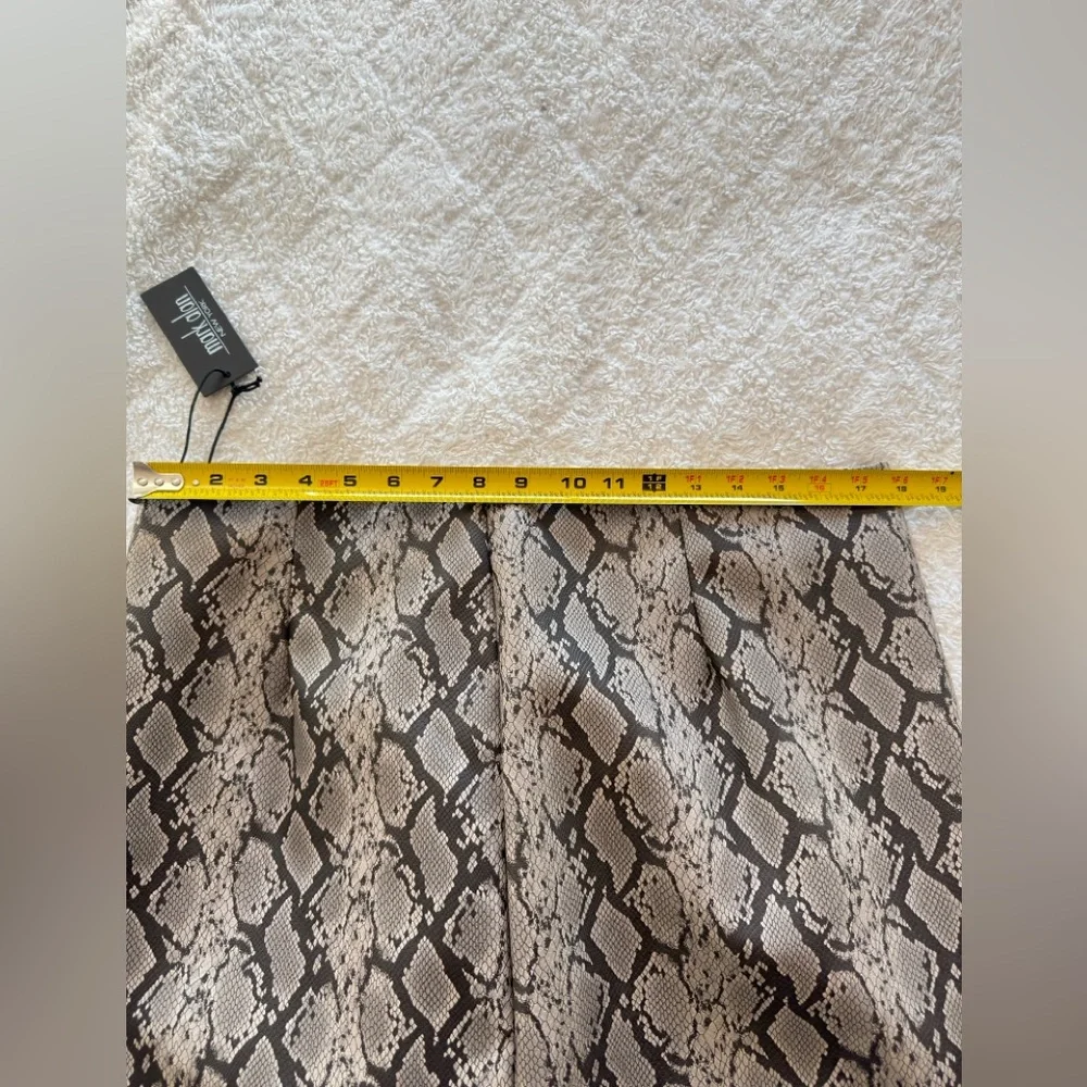Mark Alan Snakeskin Print Skirt